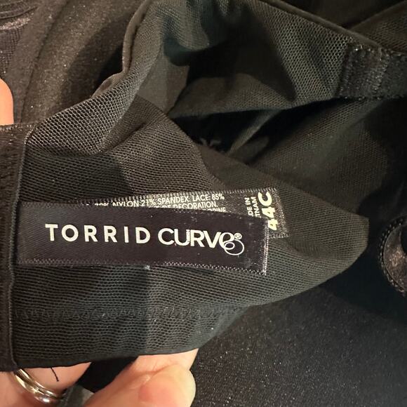 Torrid Curve Size 44C Black Back Smoothing Push Up T-Shirt Bra Foundation - Picture 4 of 6